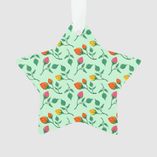Blumenmuster mit farbigen Blume der Rose Ornament