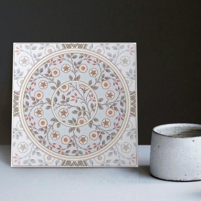 Blumenmuster mit Gänseblümchen von William Morris  Fliese (Von Creator hochgeladen)
