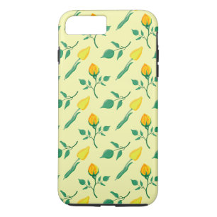 Blumenmuster mit gelben Rosen-und Tulpenfarben-Blu Case-Mate iPhone Hülle