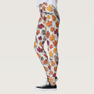 Blumenmuster mit gestürzten Blätter 4 - Leggings