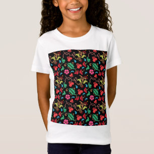 Blumenmuster mit glattem Hintergrund-45673 T-Shirt
