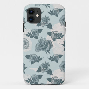 Blumenmuster mit Rose Case-Mate iPhone Hülle