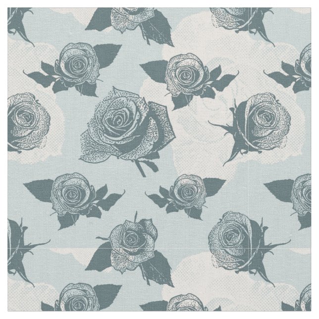 Blumenmuster mit Rose Stoff (Nahaufnahme)