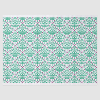 Blumenmuster mit Verzweigungen - Geschenkpapier -  Seidenpapier