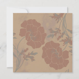 Blumenmuster, Mocha mousse Farbe