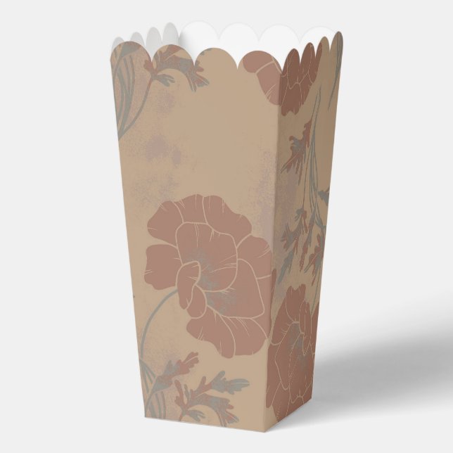 Blumenmuster, Mocha mousse Farbe Geschenkschachtel (Vorderseite)