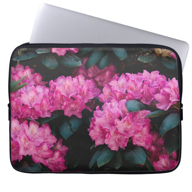 Blumenmuster-Mode-Dekorative abstrakt Laptopschutzhülle (Vorderseite)