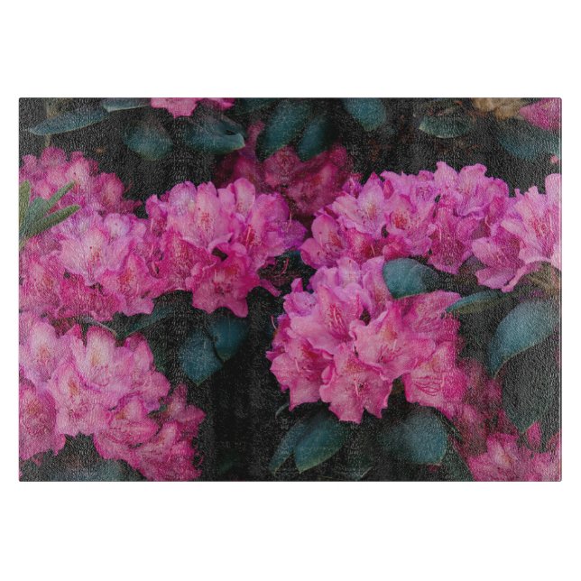 Blumenmuster-Mode-Dekorative abstrakt Schneidebrett (Vorderseite)