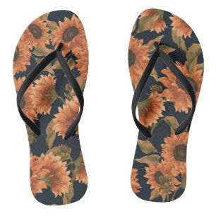 Blumenmuster-Mode-Dekorative tropisch Flip Flops