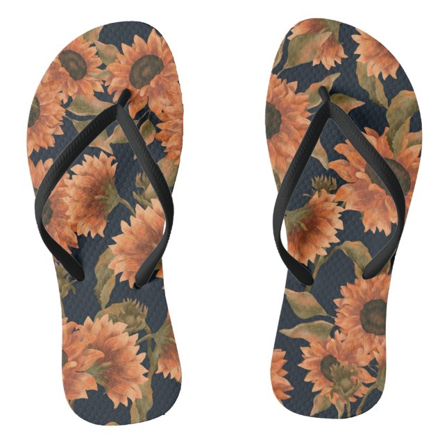 Blumenmuster-Mode-Dekorative tropisch Flip Flops (Fußbett)