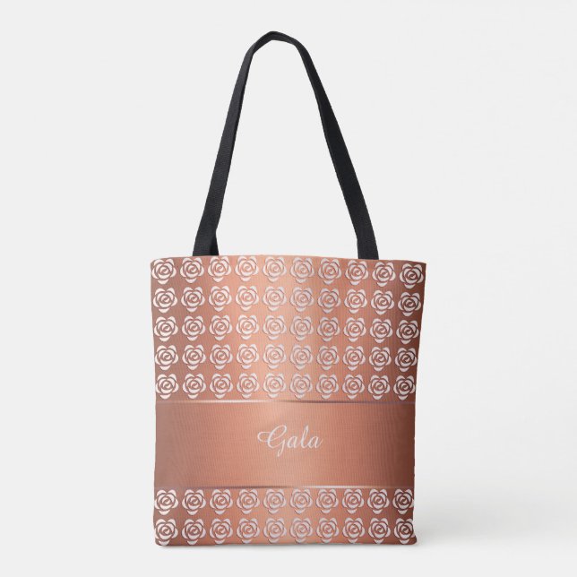 Blumenmuster. Monogramm (Rückseite)
