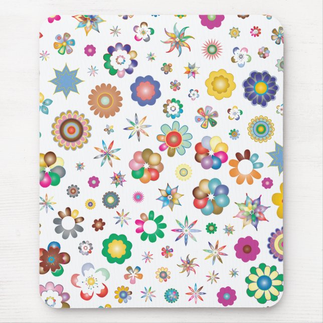 Blumenmuster Mousepad (Vorne)