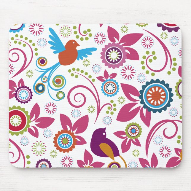 Blumenmuster Mousepad (Vorne)
