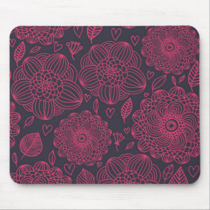 Blumenmuster Mousepad