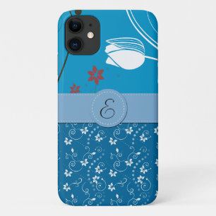 Blumenmuster, Muster der Blume, Monogramm Case-Mate iPhone Hülle