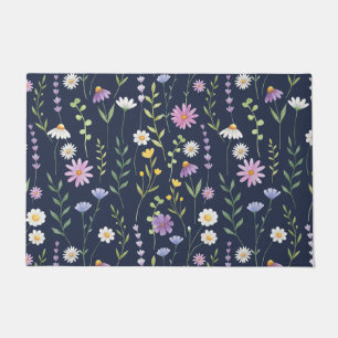 Blumenmuster-Muster-Fashion-Frühlingsblumen Fußmatte