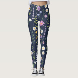 Blumenmuster-Muster-Fashion-Frühlingsblumen Leggings