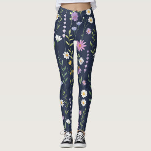 Blumenmuster-Muster-Fashion-Frühlingsblumen Leggings