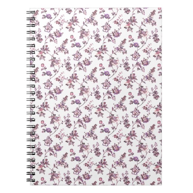 Blumenmuster Notizblock (Vorderseite)
