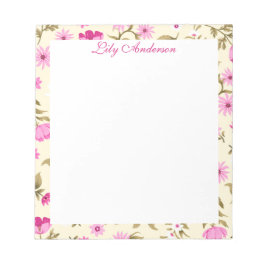 Blumenmuster  notizblock