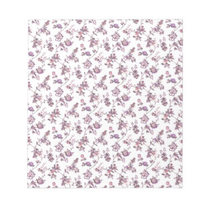 Blumenmuster Notizblock