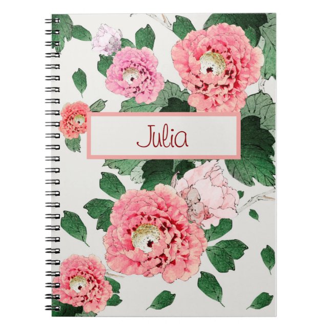 Blumenmuster Notizblock (Vorderseite)