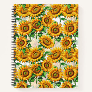 Blumenmuster Notizbuch