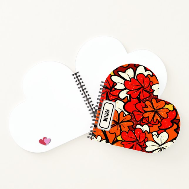 Blumenmuster Notizbuch (Innenseite)