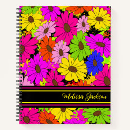 Blumenmuster Notizbuch