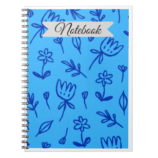 Blumenmuster Notizbuch Notizblock