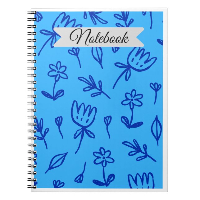 Blumenmuster Notizbuch Notizblock (Vorderseite)