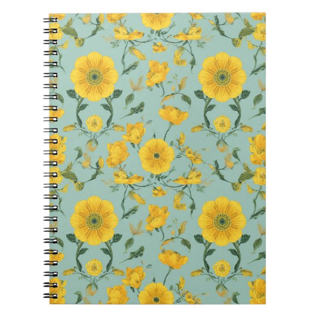 Blumenmuster Notizbücher (Vorderseite)