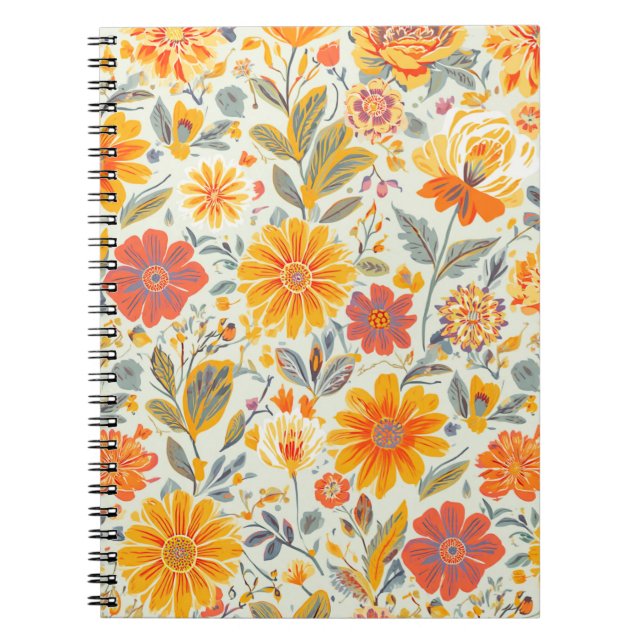 Blumenmuster Notizbücher (Vorderseite)