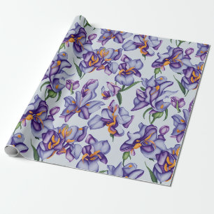 Blumenmuster Orchideenblüten Geschenkpapier