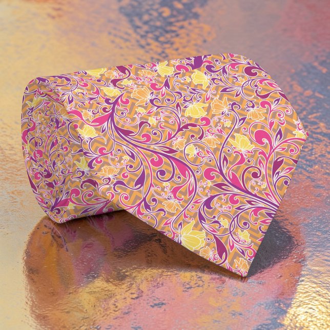 Blumenmuster Paisley Muster Maßgeschneiderte Krawa Krawatte (Von Creator hochgeladen)
