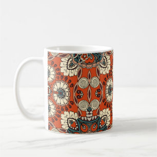 Blumenmuster Paisley Tapestry Print Kaffeetasse