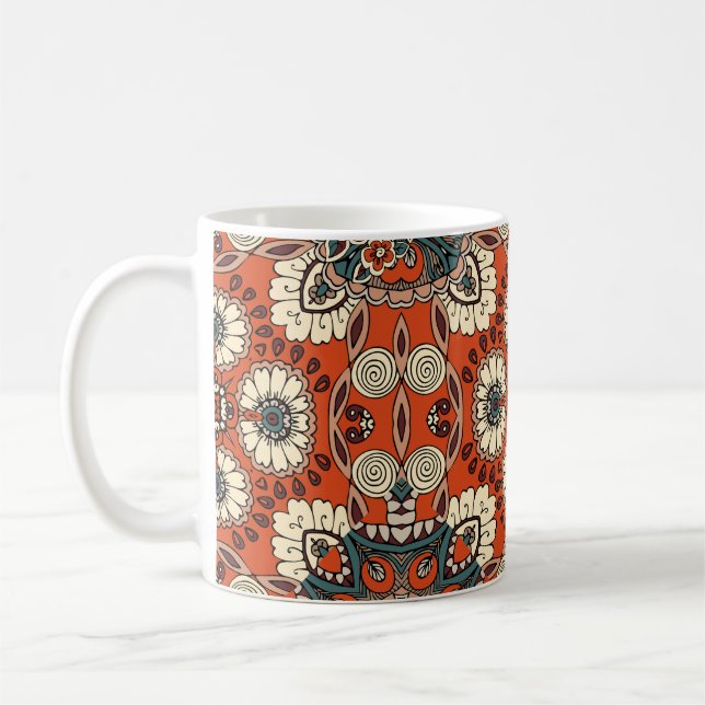 Blumenmuster Paisley Tapestry Print Kaffeetasse (Links)