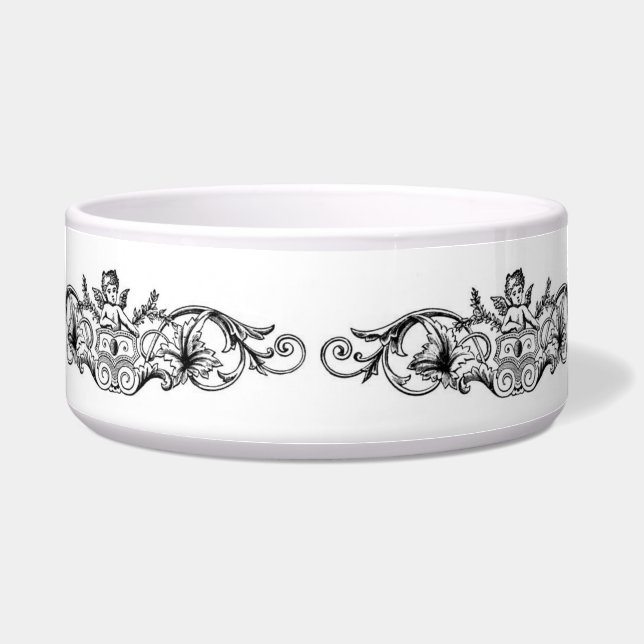 Blumenmuster Pet Bowl Napf (Vorderseite)