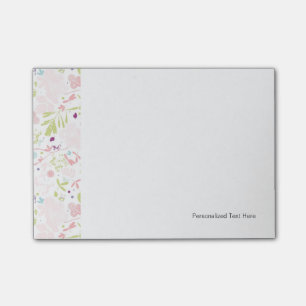 Blumenmuster Post-it Klebezettel