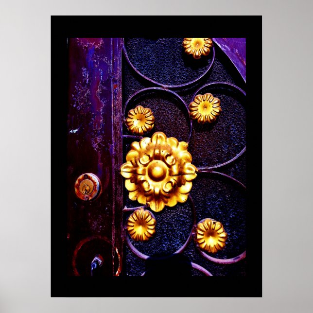 Blumenmuster Poster (Vorne)