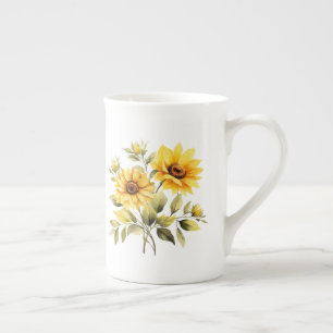 Blumenmuster prozellantasse