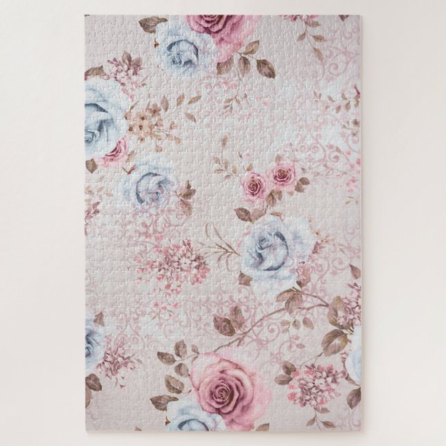 Blumenmuster Puzzle (Vertikal)
