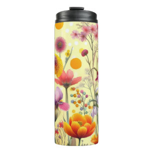 Blumenmuster-Reisebecher Thermosbecher