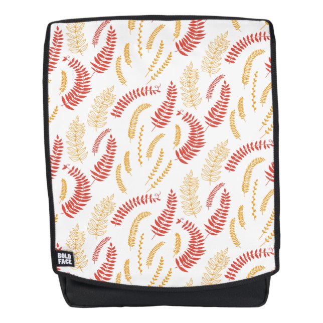 Blumenmuster Rucksack (Vorderseite)