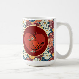 Blumenmuster rundum kaffeetasse