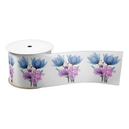Blumenmuster Satinband
