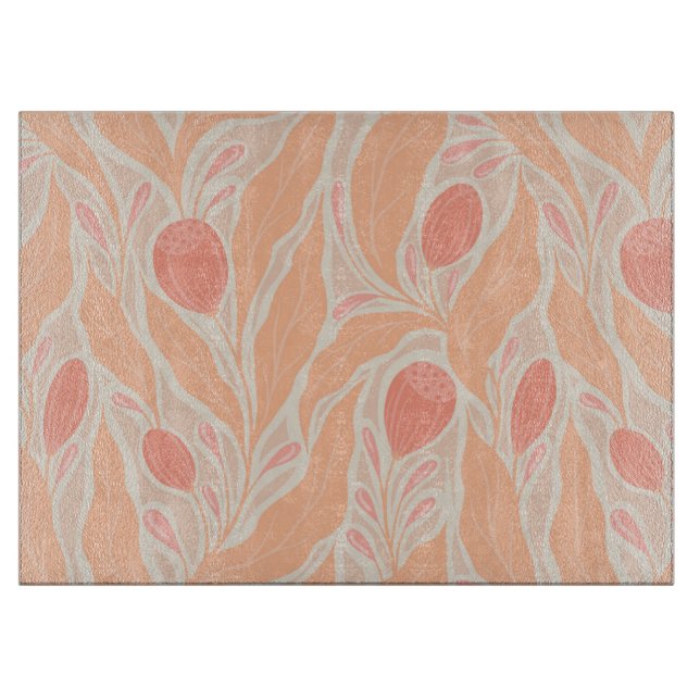 Blumenmuster Schneidebrett (Vorderseite)