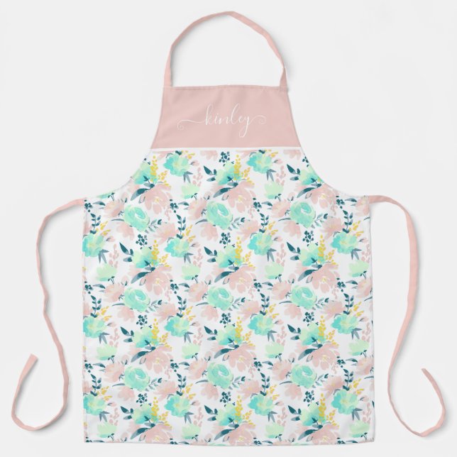 Blumenmuster Schürze (Vorderseite)