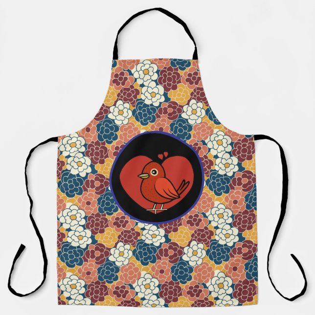 Blumenmuster Schürze (Vorderseite)