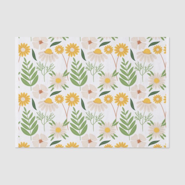 Blumenmuster Seidenpapier (Vorderseite)